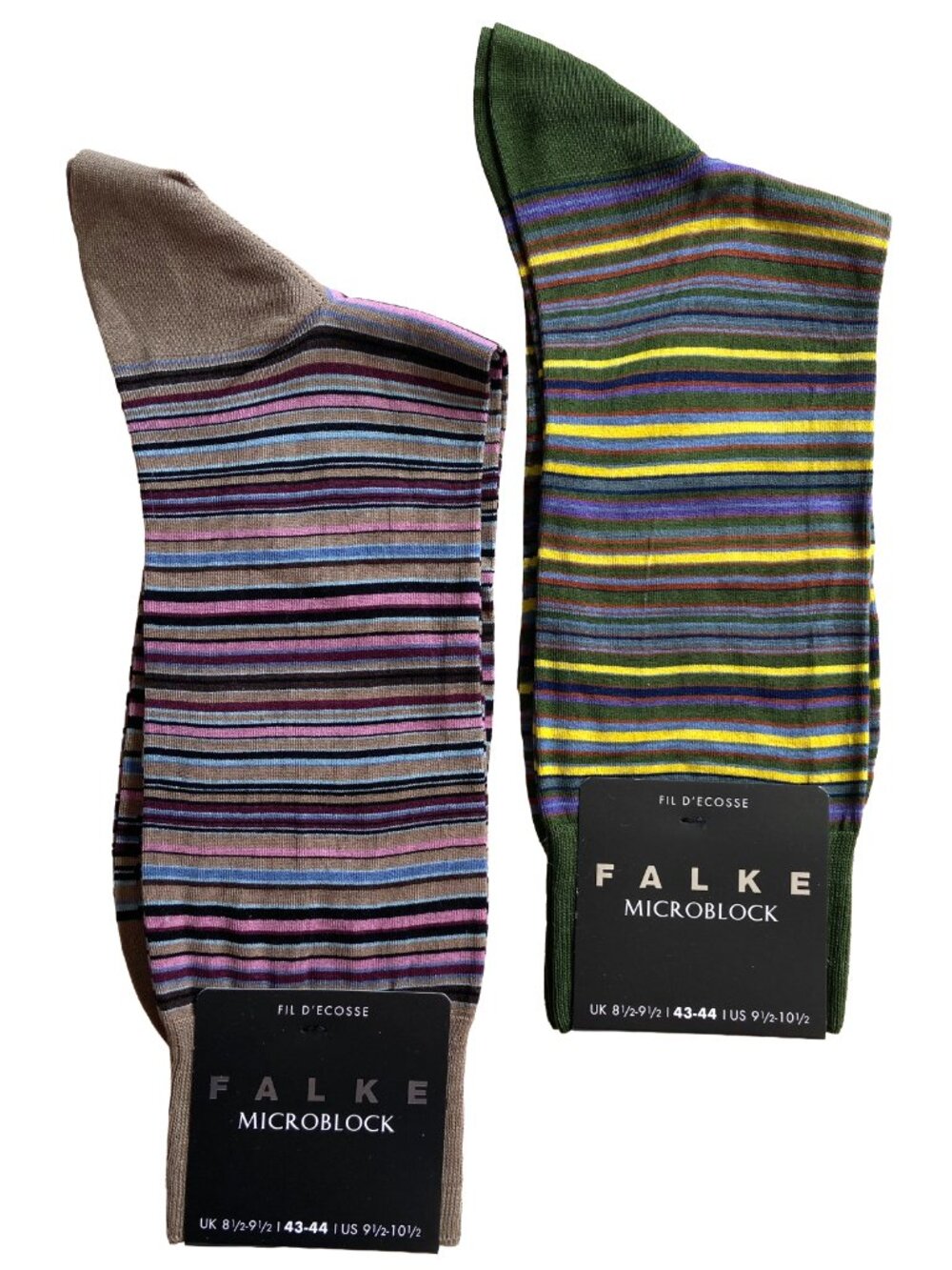 FALKE MENS MICROBLOCK FIL D'ECOSSE SOCKS NEW LOT OF 2
